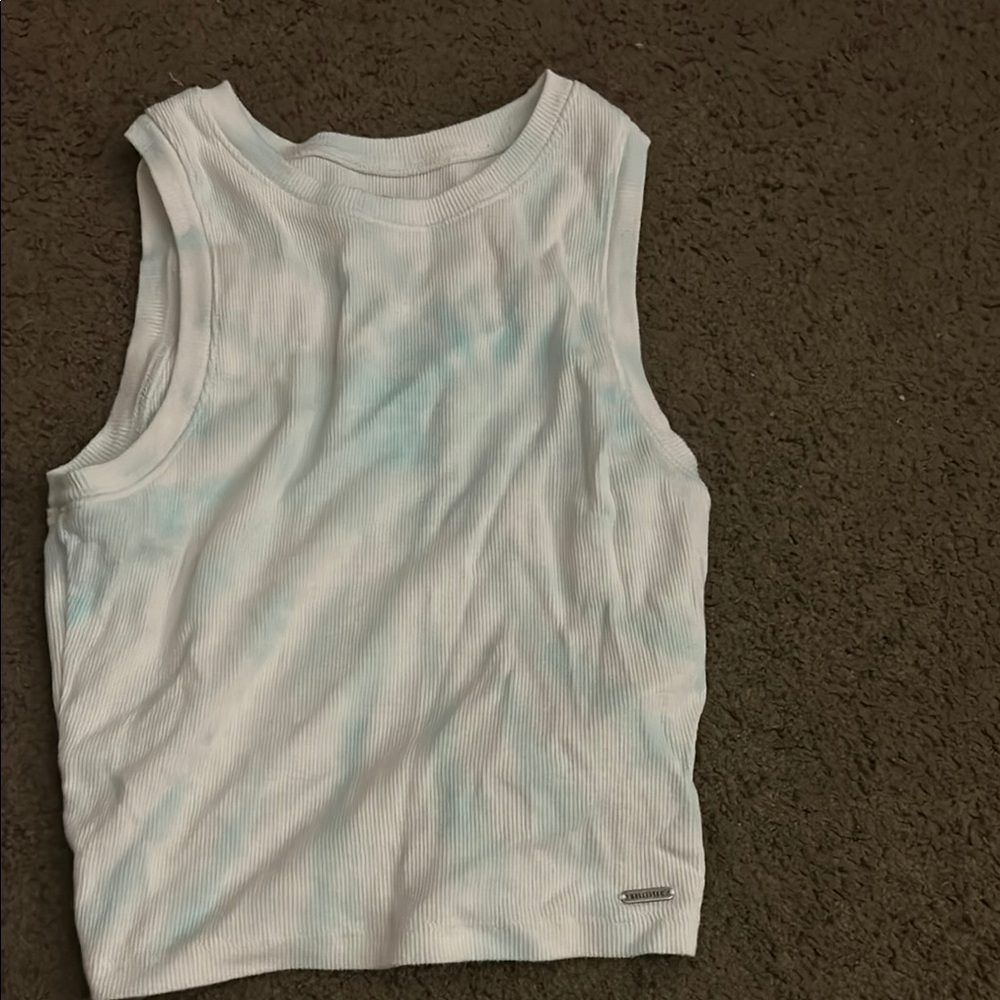 Calvin Klein White Ribbed Tank Top